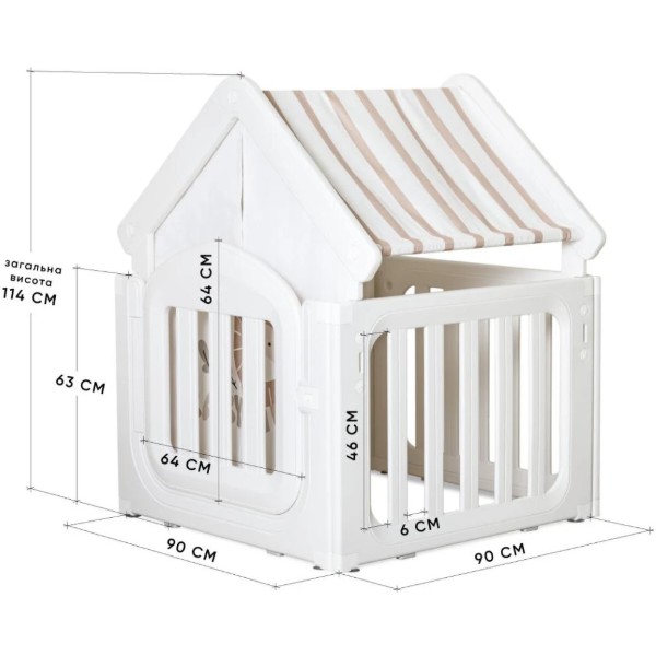 Фото - Игровой домик Mealux Lulu House (KD-C029 White)